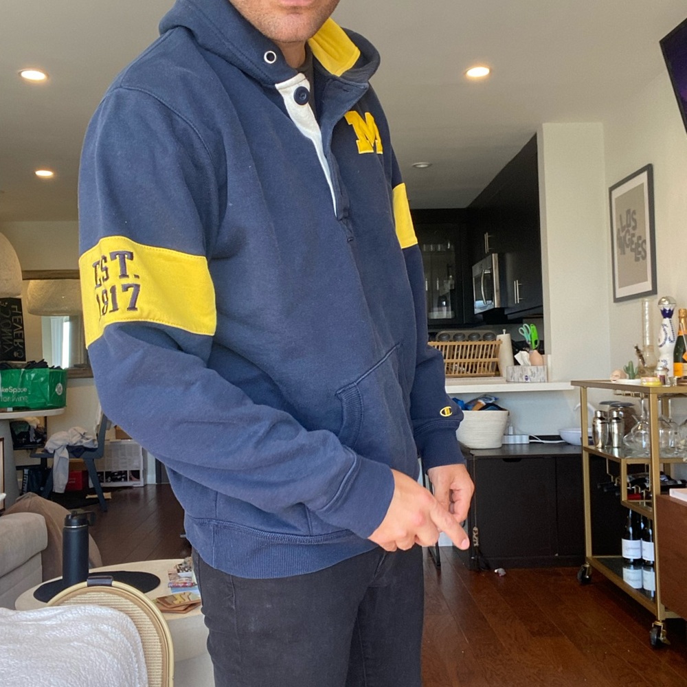 Champion XL university of Michigan hoodie, fits like a large
